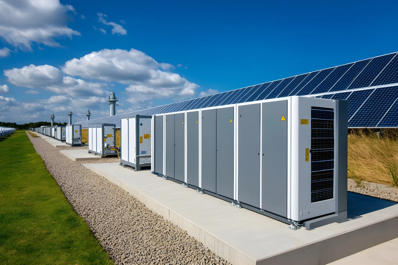 太陽光発電設備に併設された蓄電池